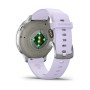 Смарт-годинник Garmin Venu 4 (41mm), Gray w/ Silver + Periwinkle, GPS смарт-годинник (010-03013-01)