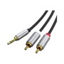 Кабель мультимедійний 3.5mm M to 2xRCA M 1.8m Cabletime (CA914005)