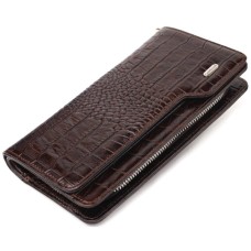 Портмоне Canpellini З натуральної шкіри Коричневе (21536)