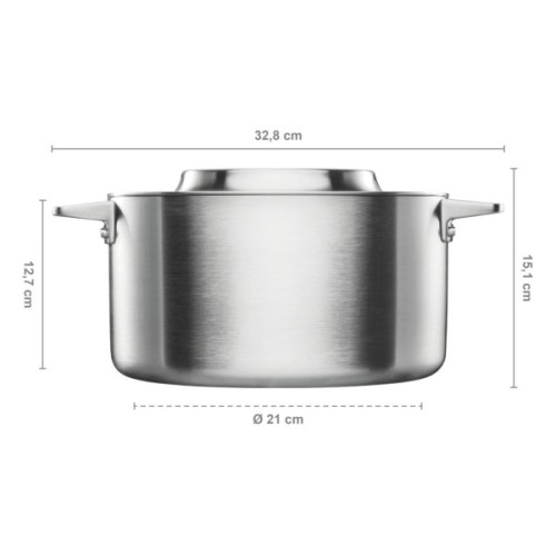 Каструля Fiskars Norden без покриття 5 л (1067640)