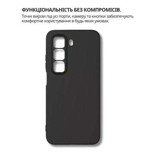 Чохол до мобільного телефона BeCover Silicone Infinix Hot 60 Pro 4G (X6885) Black (714558)