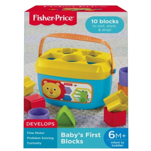 Розвиваюча іграшка Fisher-Price Відерце з кубиками Яскраве (FFC84)