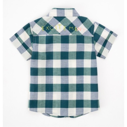 Сорочка дитяча Aziz у клітинку (19219-74B-green)