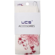 Колготки дитячі UCS Socks з квіточками (M0C0301-0925-5G-cream)