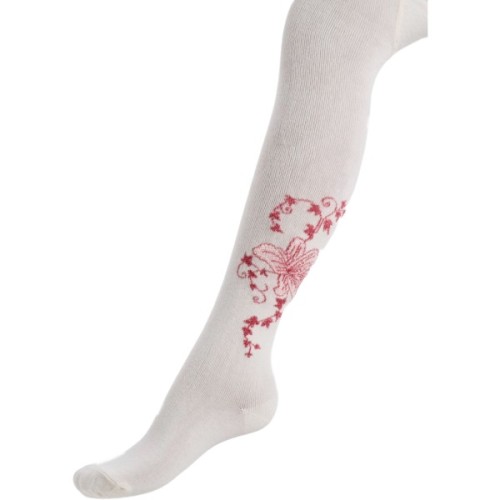 Колготки дитячі UCS Socks з квіточками (M0C0301-0925-5G-cream)