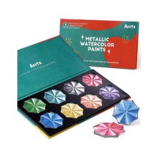 Акварельні фарби Arrtx APW-001-M0108, Металік 8 кольорів (LC303281)