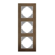 Рамка Videx BINERA шоколадний алюміній 3 поста (VF-BNFRA3V-CH)