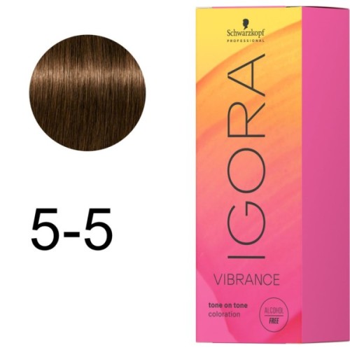 Фарба для волосся Schwarzkopf Professional Igora Vibrance 5-5 Світло-коричневе золото (7702045685381)