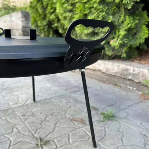 Сковорода з диску Metalzavod Фрея 50см з кришкою (SDR-50K)