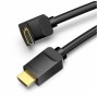 Кабель мультимедійний HDMI M to HDMI M 1.0m 4K60Hz 90° corner black Vention (AAQBF)