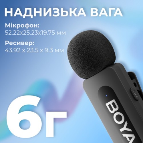Мікрофон Boya BY-V2 Lightning Black (BY-V2)