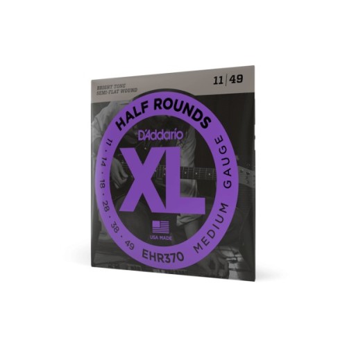Струни для гітари D'Addario XL Half Rounds Medium (11-49) (EHR370)