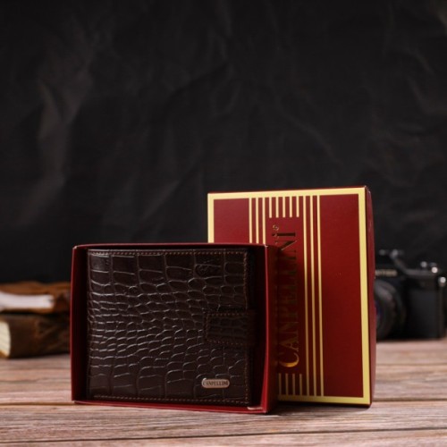 Гаманець Canpellini натуральної шкіри Коричневий (21878)