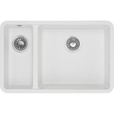 Мийка кухонна GRANADO Under top DOUBLE white (gr3405)