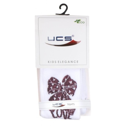 Колготки дитячі UCS Socks з бантом (M0C0301-2158-3G-white)