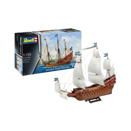 Збірна модель Revell Шведський королівський військовий корабель Vasa, рівень 4, 1:150 (RVL-05414)