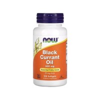 Трави Now Foods Олія чорної смородини, 500 мг, Black Currant Oil, 100 гелевих кап (NOW-01715)