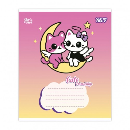 Зошит Yes Сute friendship А5 12 аркушів лінія (768649)