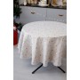 Скатертина Прованс Шапочки на бежевому Dх136 см (036814)