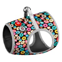 Шлея для собак WAUDOG Clothes з QR паспортом "Пончики" S1 (2911)