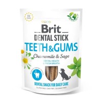 Ласощі для собак Brit Dental Stick Teeth&Gums ромашка і шавлія 251 г (8595602564354)