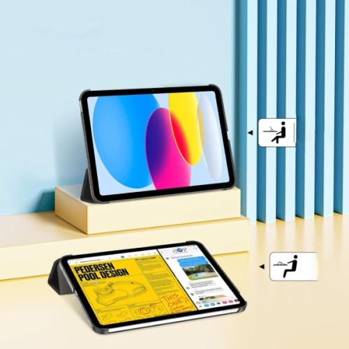 Чохол до планшета BeCover Tri Fold Hard Apple iPad 10.9" 2022/24/11" 2025/2024 Black (712983)