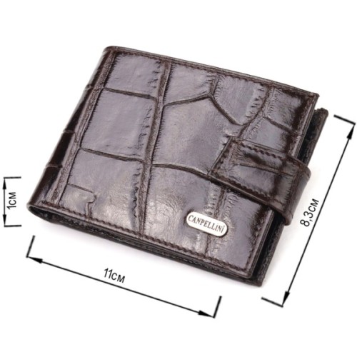 Гаманець Canpellini З натуральної шкіри Коричневий (21516)