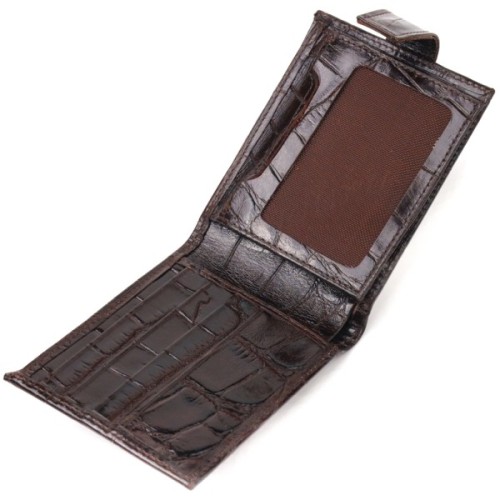 Гаманець Canpellini З натуральної шкіри Коричневий (21516)