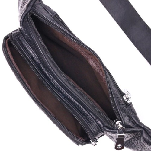 Сумка Vintage З натуральної шкіри Чорна (21297)