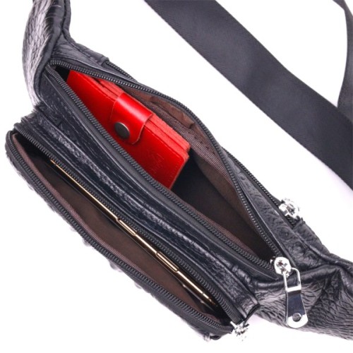 Сумка Vintage З натуральної шкіри Чорна (21297)