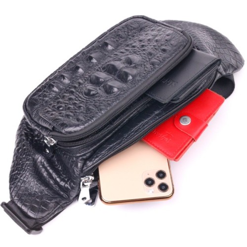 Сумка Vintage З натуральної шкіри Чорна (21297)