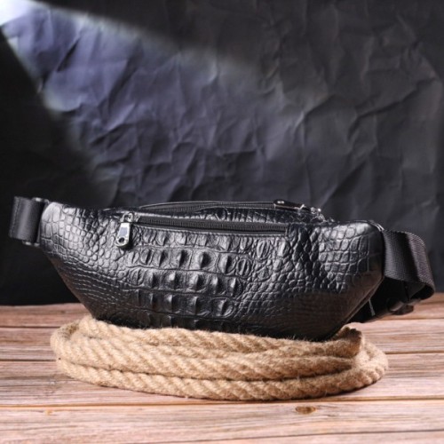 Сумка Vintage З натуральної шкіри Чорна (21297)