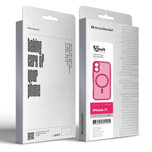 Чохол до мобільного телефона Armorstandart Lush MagCase Apple iPhone 17 Pink (ARM87484)