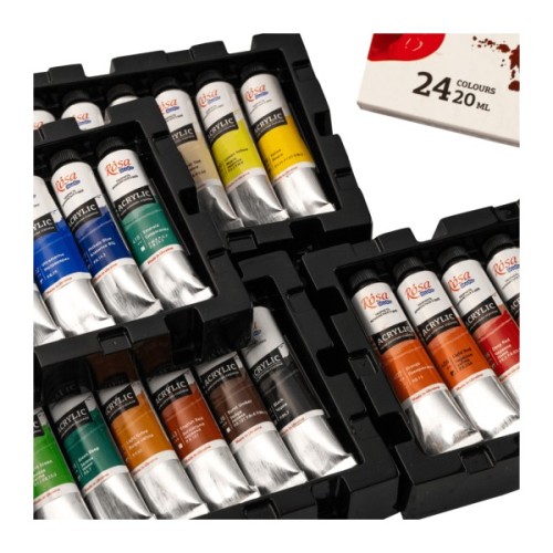 Акрилові фарби Rosa Studio 24 кольорів 20 мл (4823098538127)