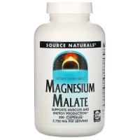 Мінерали Source Naturals Магній малат, Magnesium Malate, 200 капсул (SNS-01600)