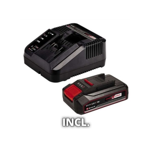 Кущоріз Einhell GE-CG 18/100 Li Kit, 18V, PXC, 1×2.5Ah, 10cm, крок 8mm, ЗП (3410313K)