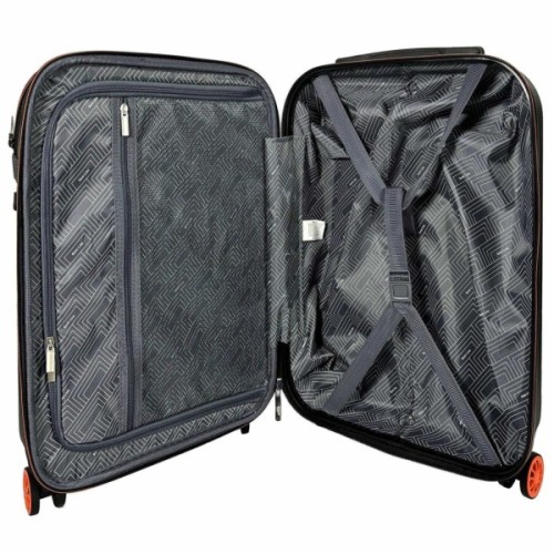 Валіза Semi Line 20" (S) Black/Orange Line (T5734-1) (DAS303800)