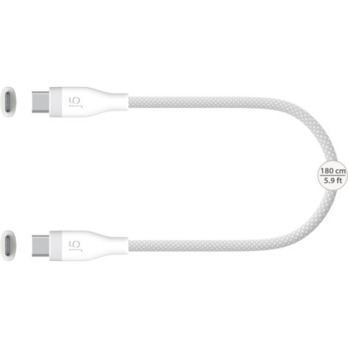 Дата кабель USB-C to USB-C 1.8m 60W (20V/3A) premium J5create (JUCX18L18W-N)