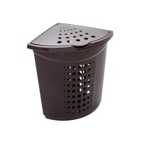 Кошик для білизни Алеана Кутовий Коричневий 45 л (алн 122051/коричневий)