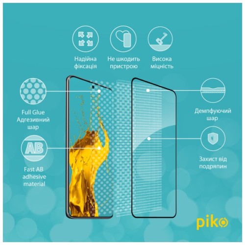 Скло захисне Piko Full Glue Xiaomi Redmi Note 14 Pro Plus 5G Black (1283126623707)