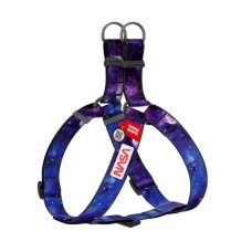 Шлея для собак WAUDOG Nylon з QR паспортом "NASA21" пластиковий фастекс XL (324-0148)