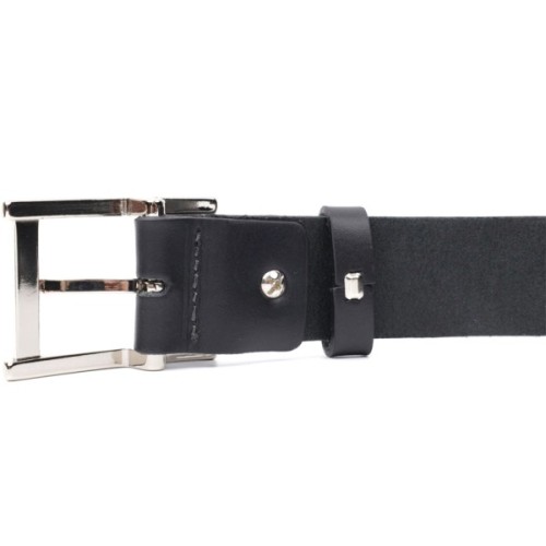 Ремінь Grande Pelle Брючний з натуральної шкіри Чорний (11689)