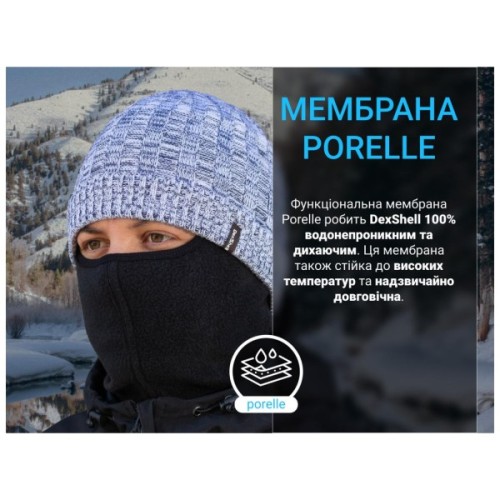 Водонепроникна шапка Dexshell Heathered Rib Knit Beanie Onesize 56-58 см хакі (DH32405SSN)