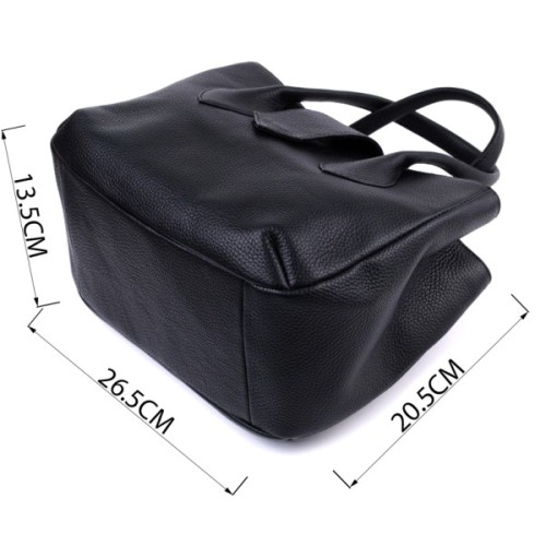 Сумка Shvigel З натуральної шкіри Чорна (22829)