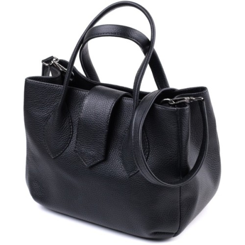 Сумка Shvigel З натуральної шкіри Чорна (22829)