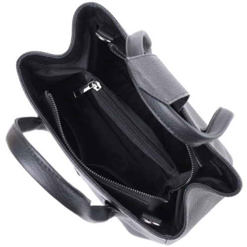 Сумка Shvigel З натуральної шкіри Чорна (22829)