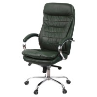 Офісне крісло Аклас Валенсія MB XY-7340 Зелений (Шкіра Lux LC-green) (00161485)