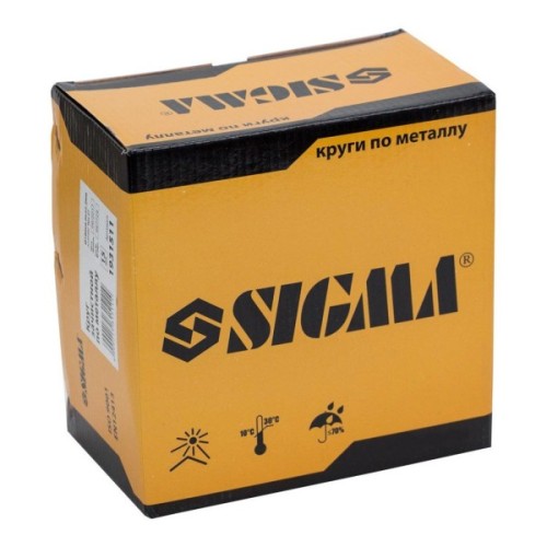 Круг зачистний Sigma по металу 180×6.0×22.2мм,, 8500 об/хв (1931511)