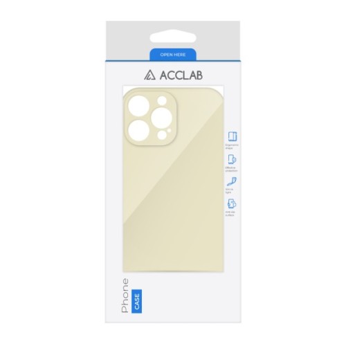 Чохол до мобільного телефона ACCLAB SoftShell Apple iPhone 14 Pro Max White (1283126557095)
