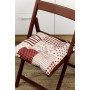 Подушка на стілець Прованс Печворк бордо Господиня 40х40 см (4823093451179)